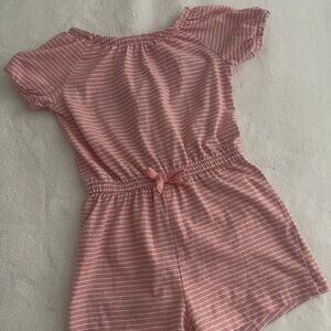 Pink Stripe Romper – Playful & Comfy – 4